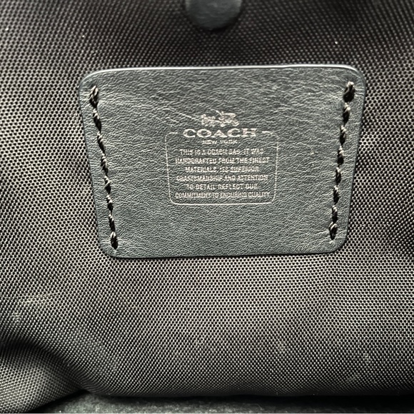 Coach Multicolor Iridescent Holographic Tote Bag Good Shape Purple Silver Flaws - Picture 5 of 16